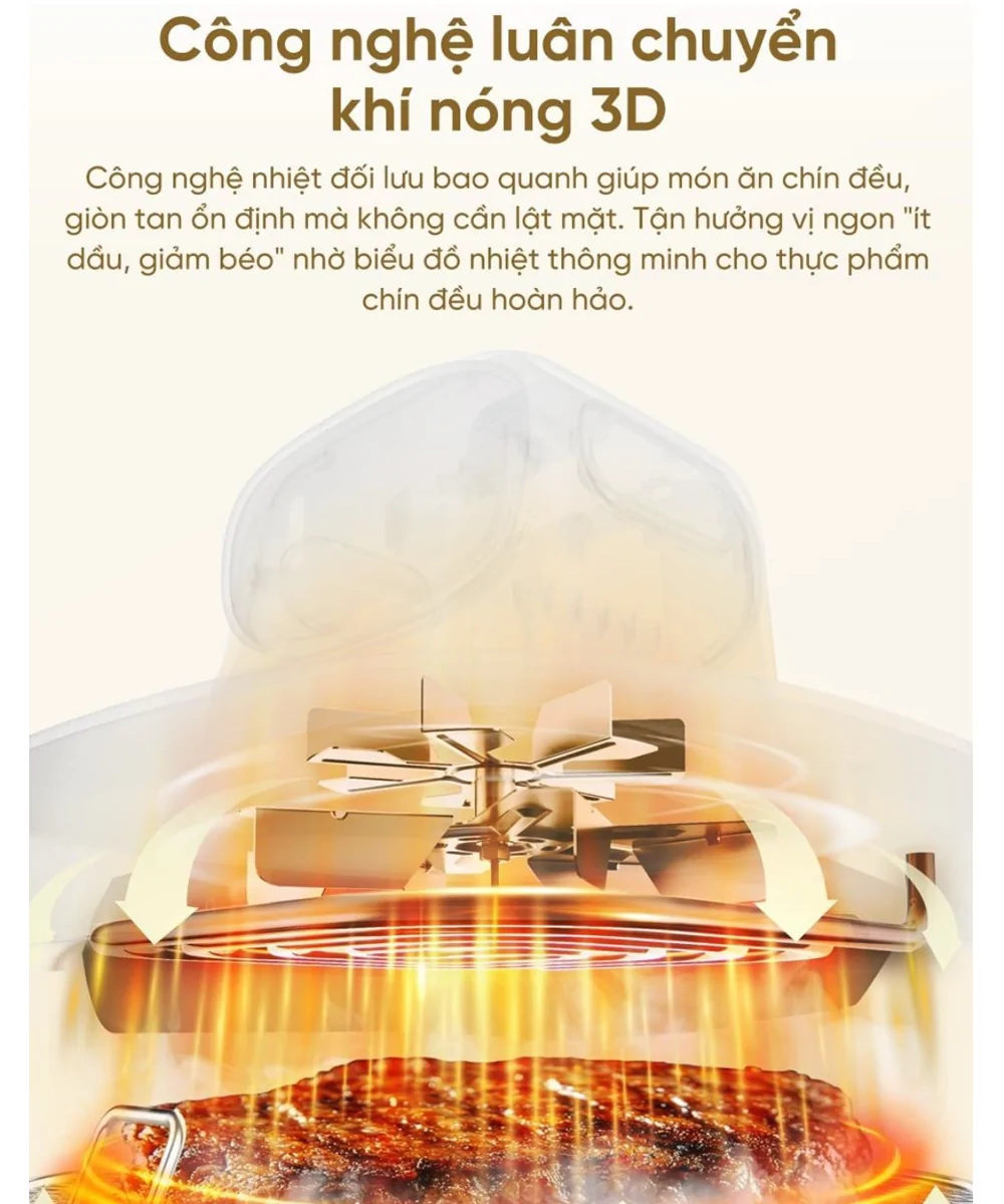 Nồi Chiên Không Dầu 2 Lòng Nồi Dreame Tasti PT60 10