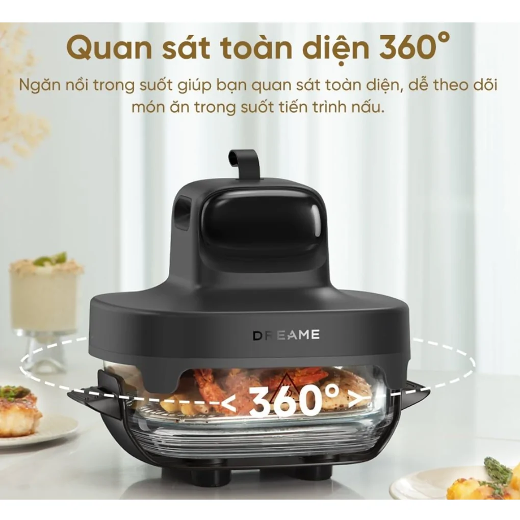 Nồi Chiên Không Dầu 2 Lòng Nồi Dreame Tasti PT60 11