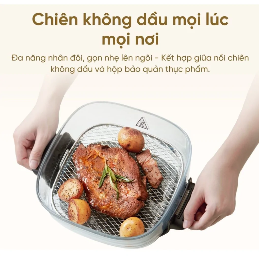 Nồi Chiên Không Dầu 2 Lòng Nồi Dreame Tasti PT60 7