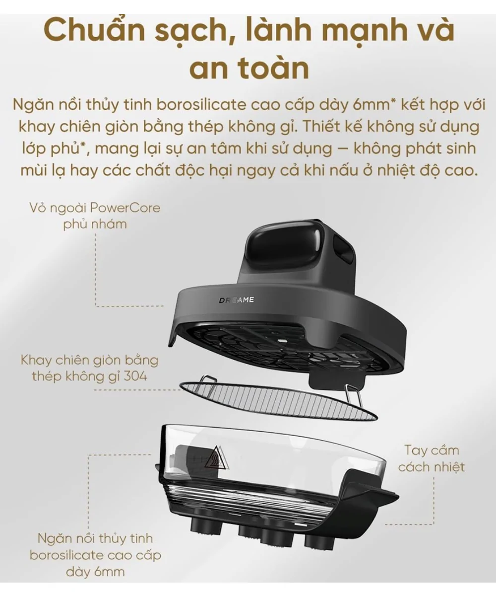Nồi Chiên Không Dầu 2 Lòng Nồi Dreame Tasti PT60 9