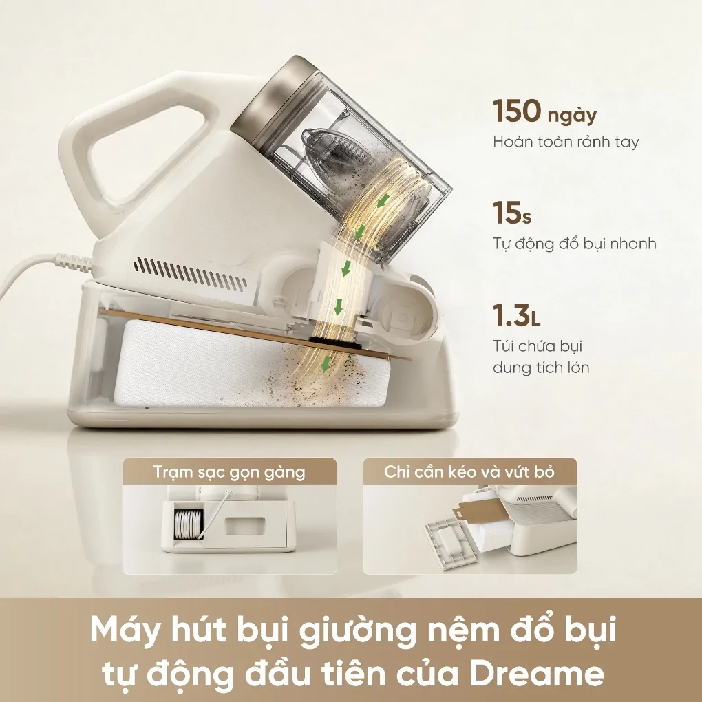 Máy Hút Bụi Ga Giường Dreame D20 Aura 4