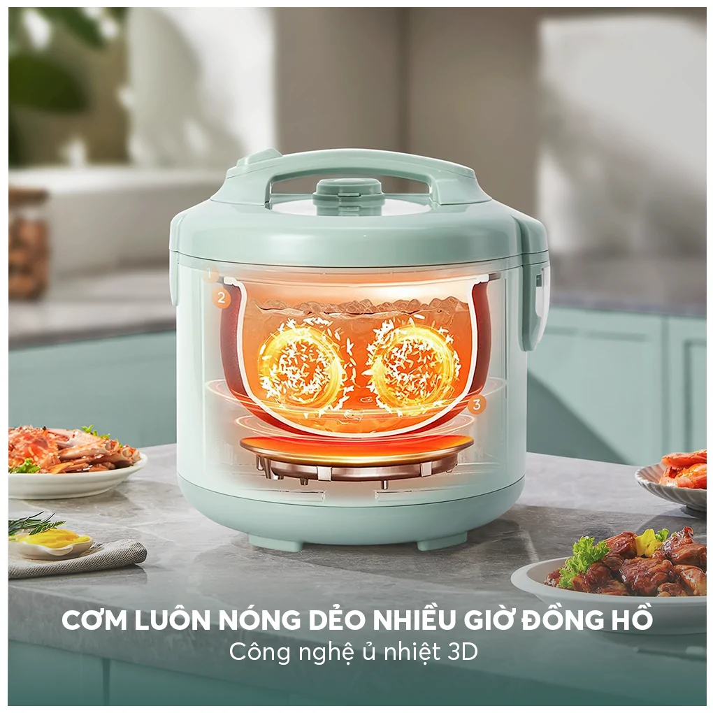 Nồi Cơm Điện Elmich RCE9257 1.2 Lít 10