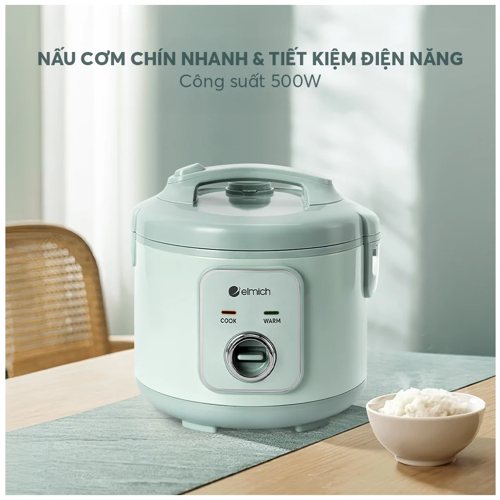 Nồi Cơm Điện Elmich RCE9257 1.2 Lít 12