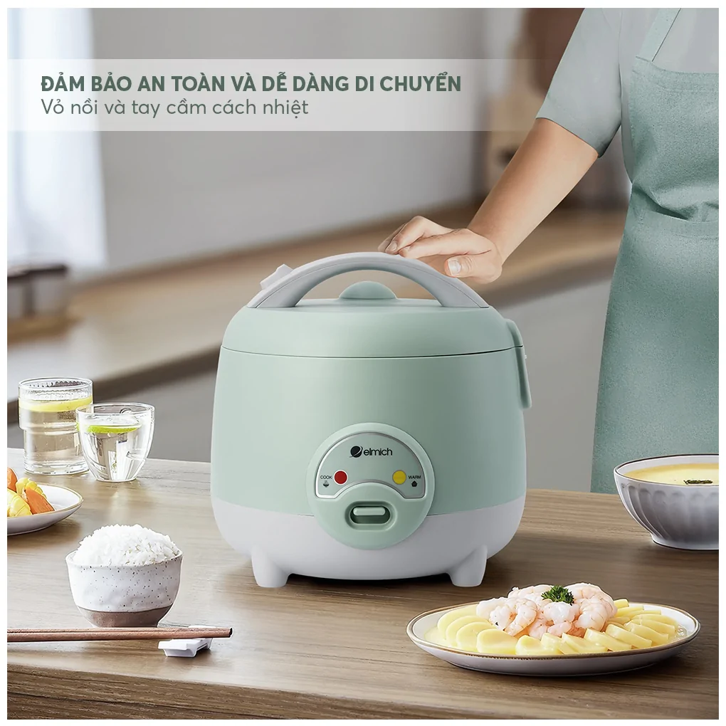 Nồi Cơm Điện Elmich RCE9355 1.2 Lít 12