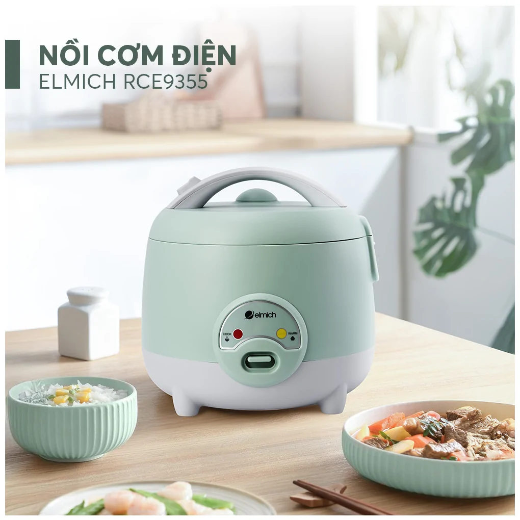 Nồi Cơm Điện Elmich RCE9355 1.2 Lít 8