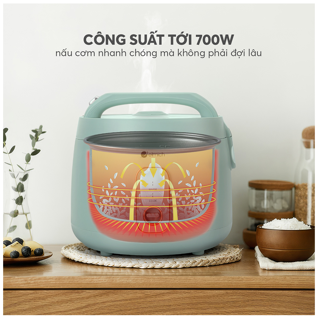 Nồi Cơm Điện Elmich RCE-9127 1.8 Lít 11