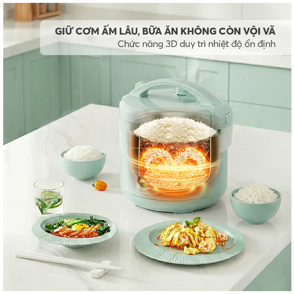 Nồi Cơm Điện Elmich RCE9357 1.8 Lít 7