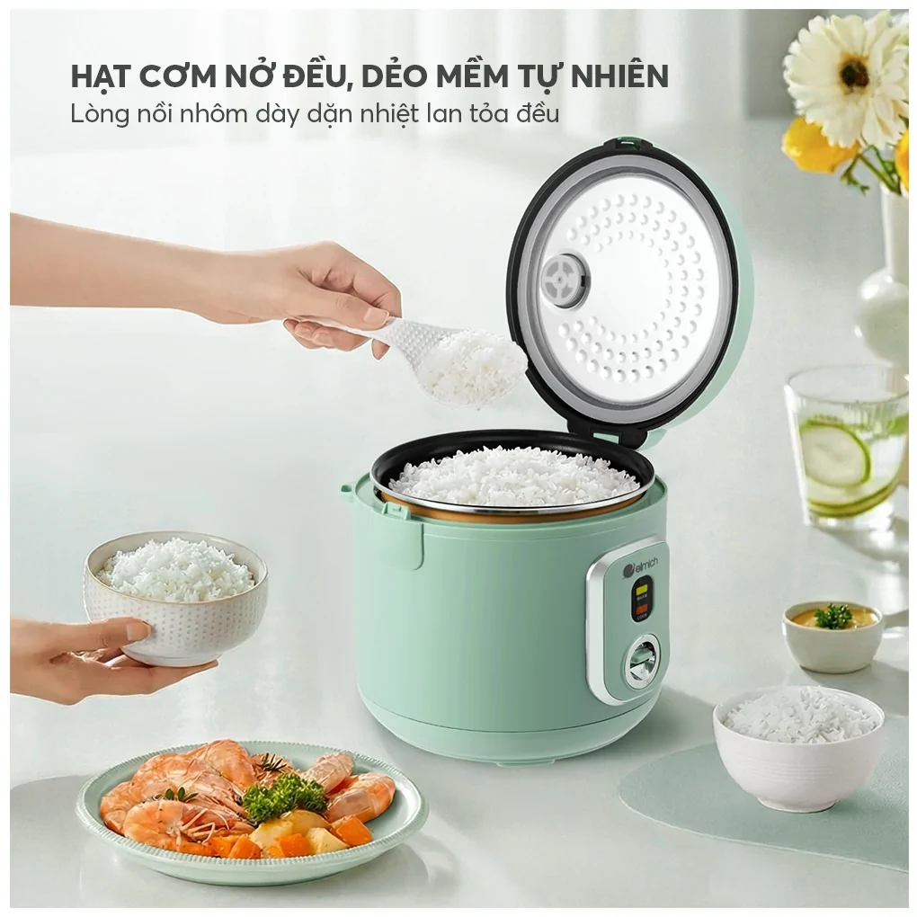 Nồi Cơm Điện Elmich RCE9357 1.8 Lít 8