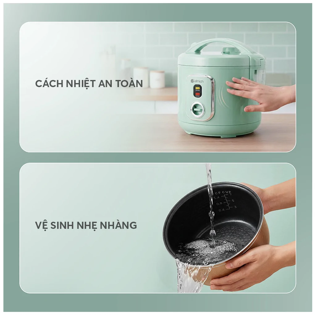 Nồi Cơm Điện Elmich RCE9357 1.8 Lít 9
