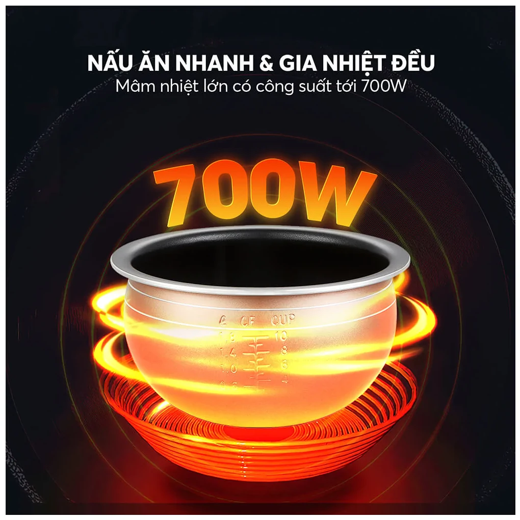 Nồi Cơm Điện Elmich RCE-9129 1.8 Lít 10