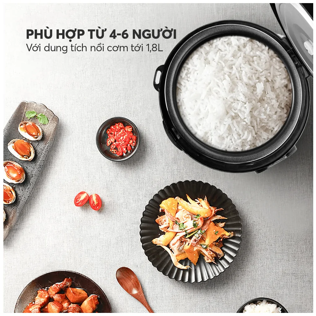 Nồi Cơm Điện Elmich RCE-9129 1.8 Lít 14