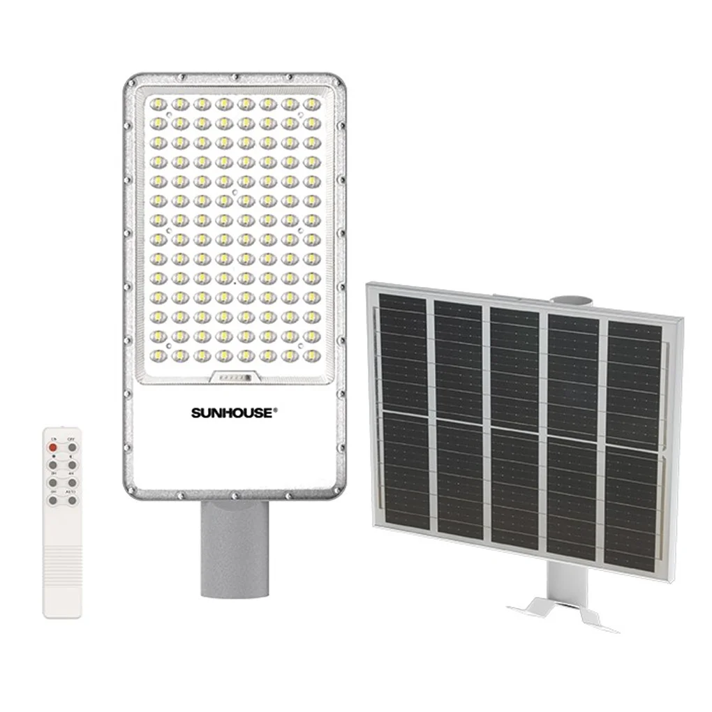 Đèn Đường Năng Lượng Mặt Trời Dùng Ngoài Trời, Sân Vườn Eco Sunhouse SHE-LECRTSE01.200W