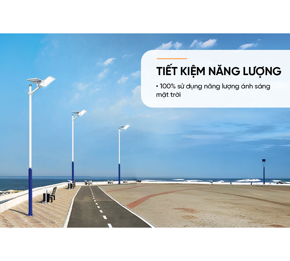 Đèn Đường Năng Lượng Mặt Trời Dùng Ngoài Trời, Sân Vườn Eco Sunhouse SHE-LECRTSE01.200W 5
