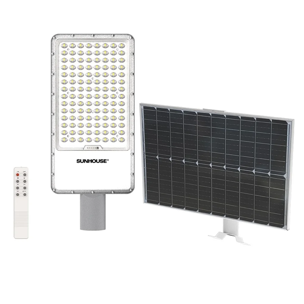 Đèn Đường Năng Lượng Mặt Trời Dùng Ngoài Trời, Sân Vườn Eco Sunhouse SHE-LECRTSE01.300W