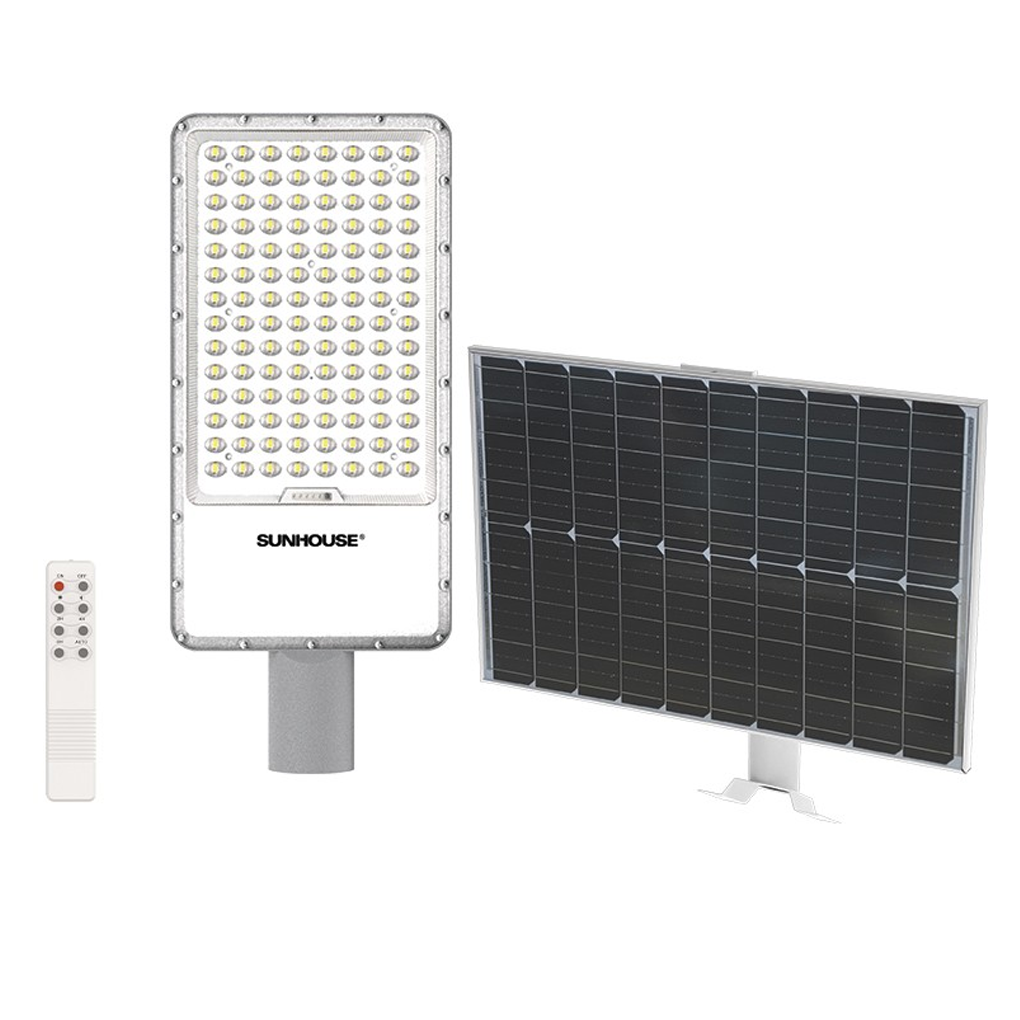 Đèn Đường Năng Lượng Mặt Trời Dùng Ngoài Trời, Sân Vườn Eco Sunhouse SHE-LECRTSE01.300W 0