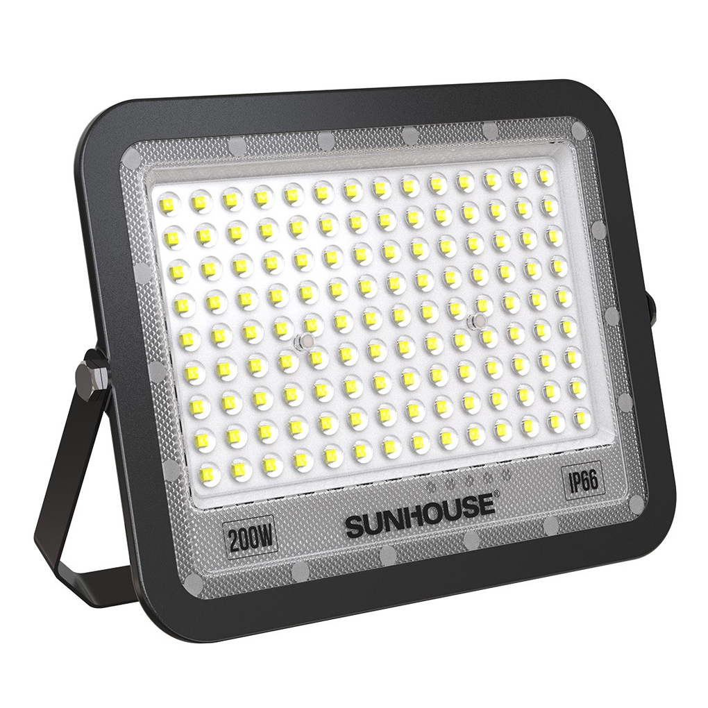Đèn Pha Năng Lượng Mặt Trời Dùng Ngoài Trời, Sân Vườn Sunhouse SHE-LSPPLSE01.200W 2