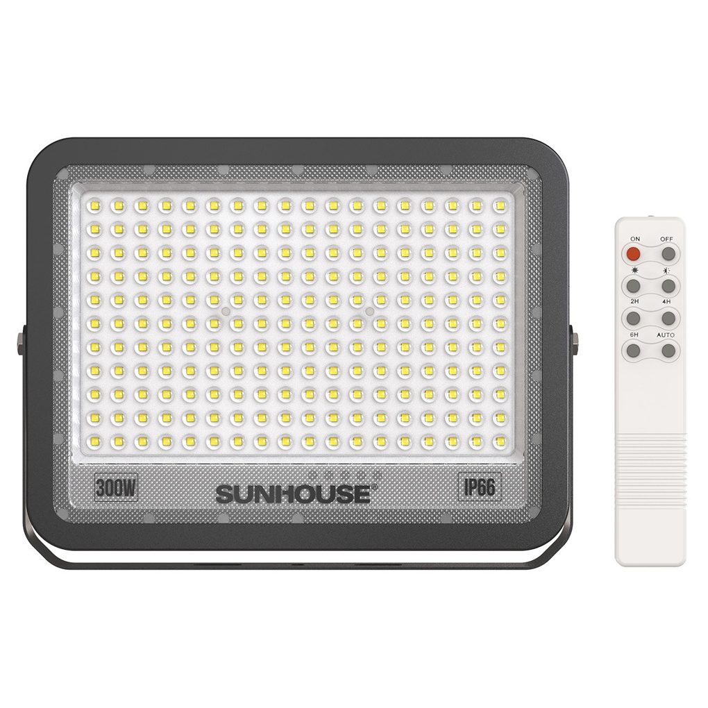 Đèn Pha Năng Lượng Mặt Trời Dùng Ngoài Trời, Sân Vườn Sunhouse SHE-LSPPLSE01.300W 1
