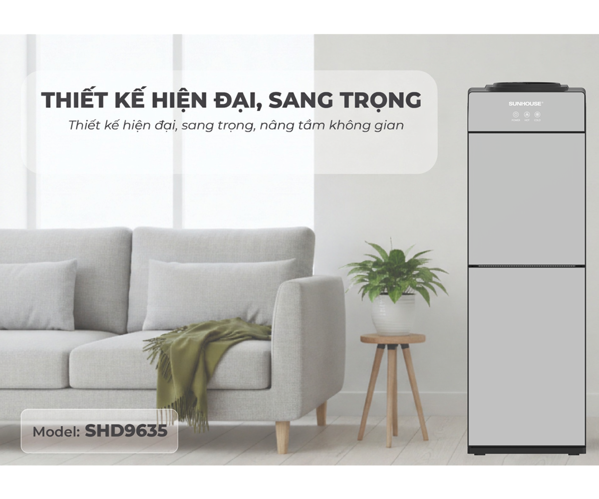 Cây Nước Nóng Lạnh Sunhouse SHD9635 670W 6