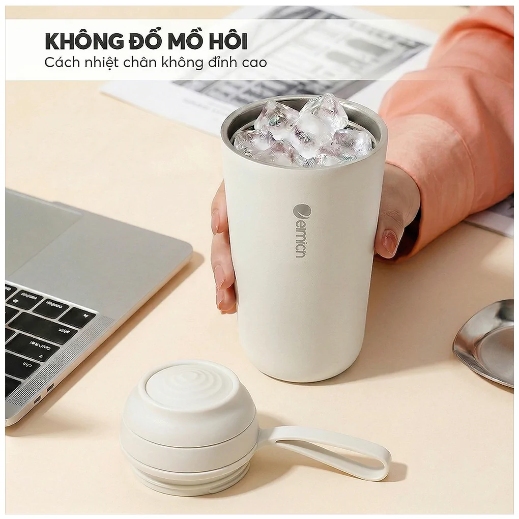 Cốc Giữ Nhiệt Inox 316 Elmich EL8305WH 450ml 9