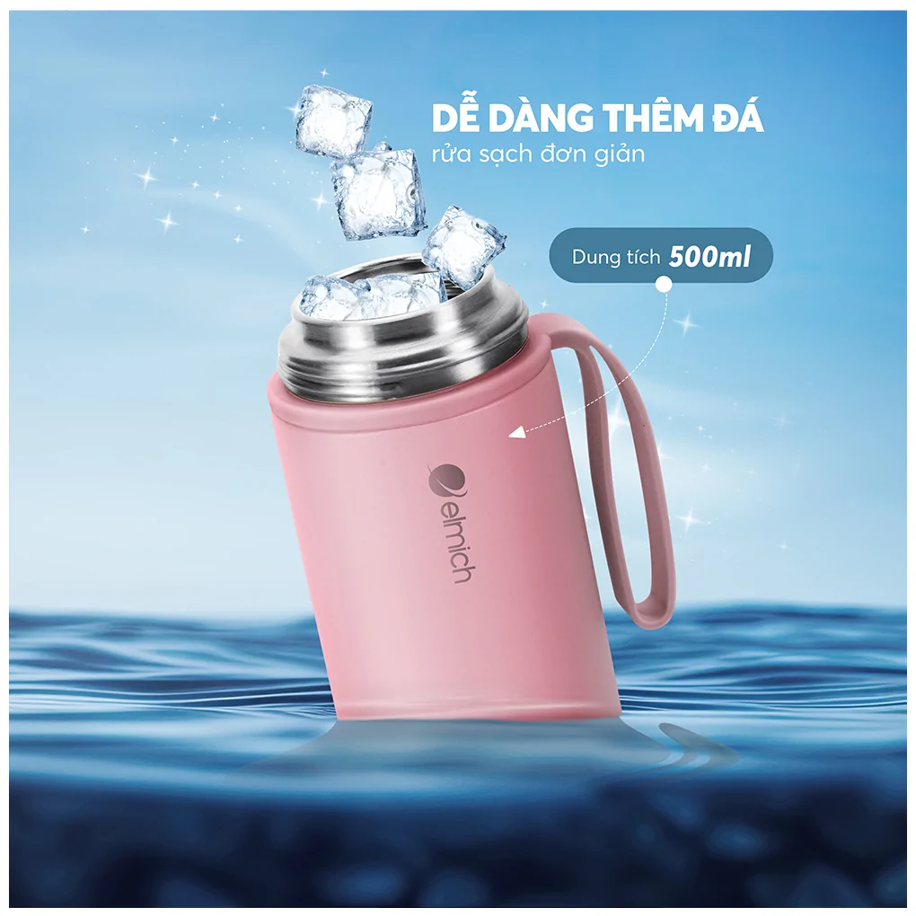 Bình Giữ Nhiệt Inox 316 Elmich EL8306PK 500ml 16