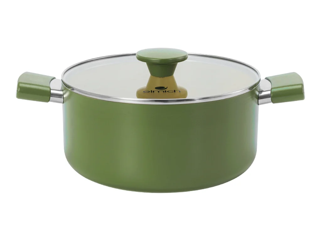 Bộ Nồi Chống Dính Ceramic Elmich Olive Classic EL5229OV03 Size 18, 20, 24cm 1