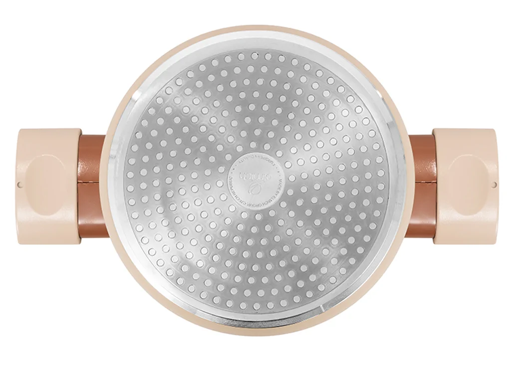 Bộ Nồi Chống Dính Ceramic Elmich Mocha EL5243MC04 Size 18,20,24, Quánh 16cm 10
