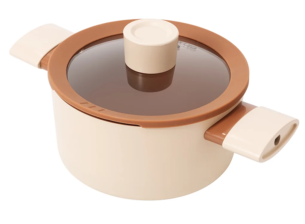 Bộ Nồi Chống Dính Ceramic Elmich Mocha EL5243MC04 Size 18,20,24, Quánh 16cm 5