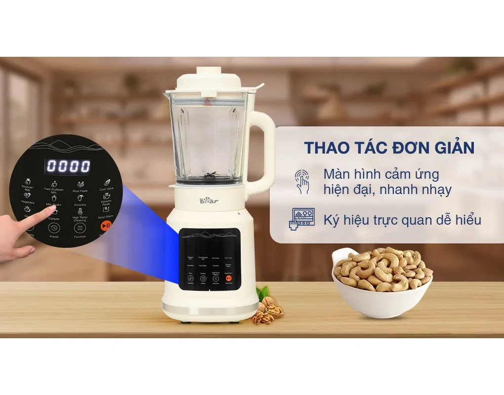 Máy Làm Sữa Hạt Đa Năng Bear BCB-E153W2 9