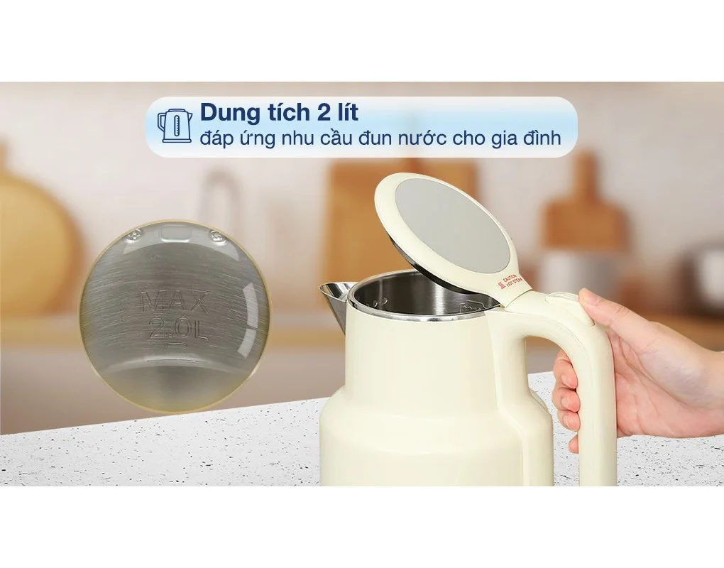 Bình Đun Siêu Tốc Bear KE-5H20B16 2.0 Lít 2