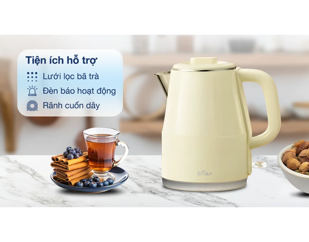 Bình Đun Siêu Tốc Bear KE-5H20B16 2.0 Lít 8