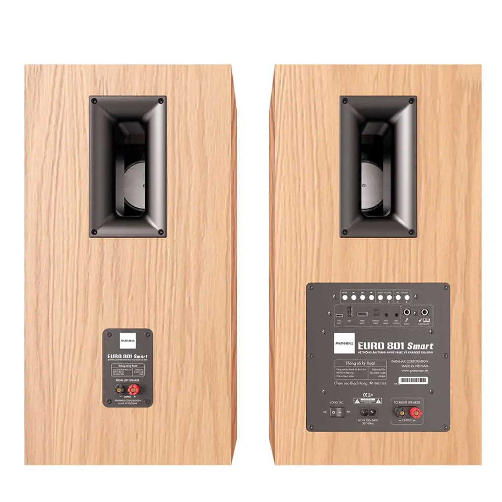 Loa Karaoke Paramax EURO 801 Smart (Light Oak) 3
