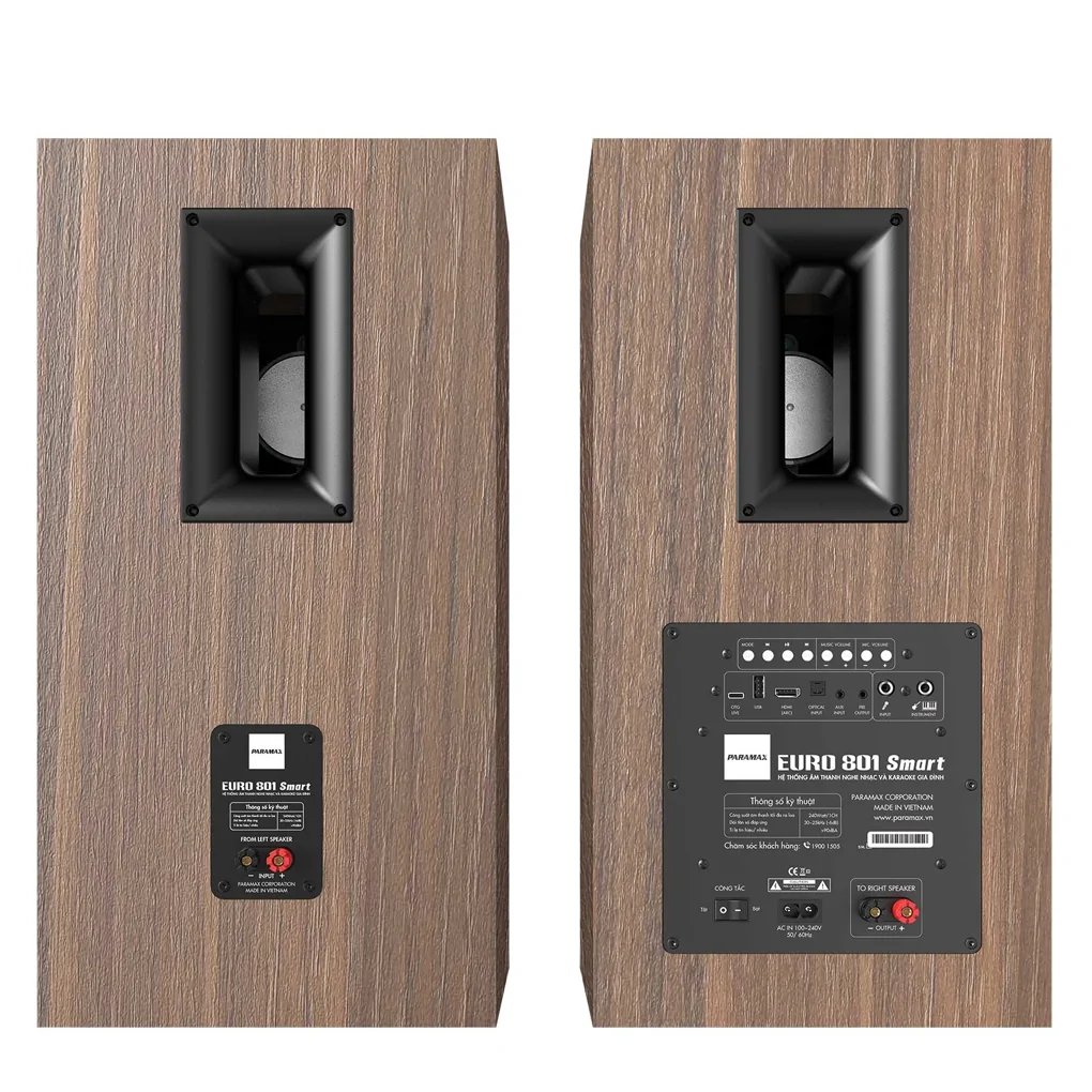 Loa Karaoke Paramax EURO 801 Smart (Walnut) 3