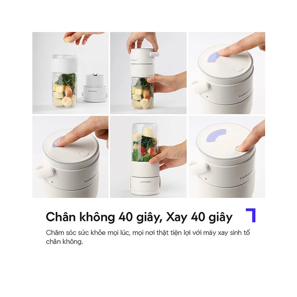 Máy Xay Sinh Tố Cầm Tay LocknLock EJJ346IVY 70W 2