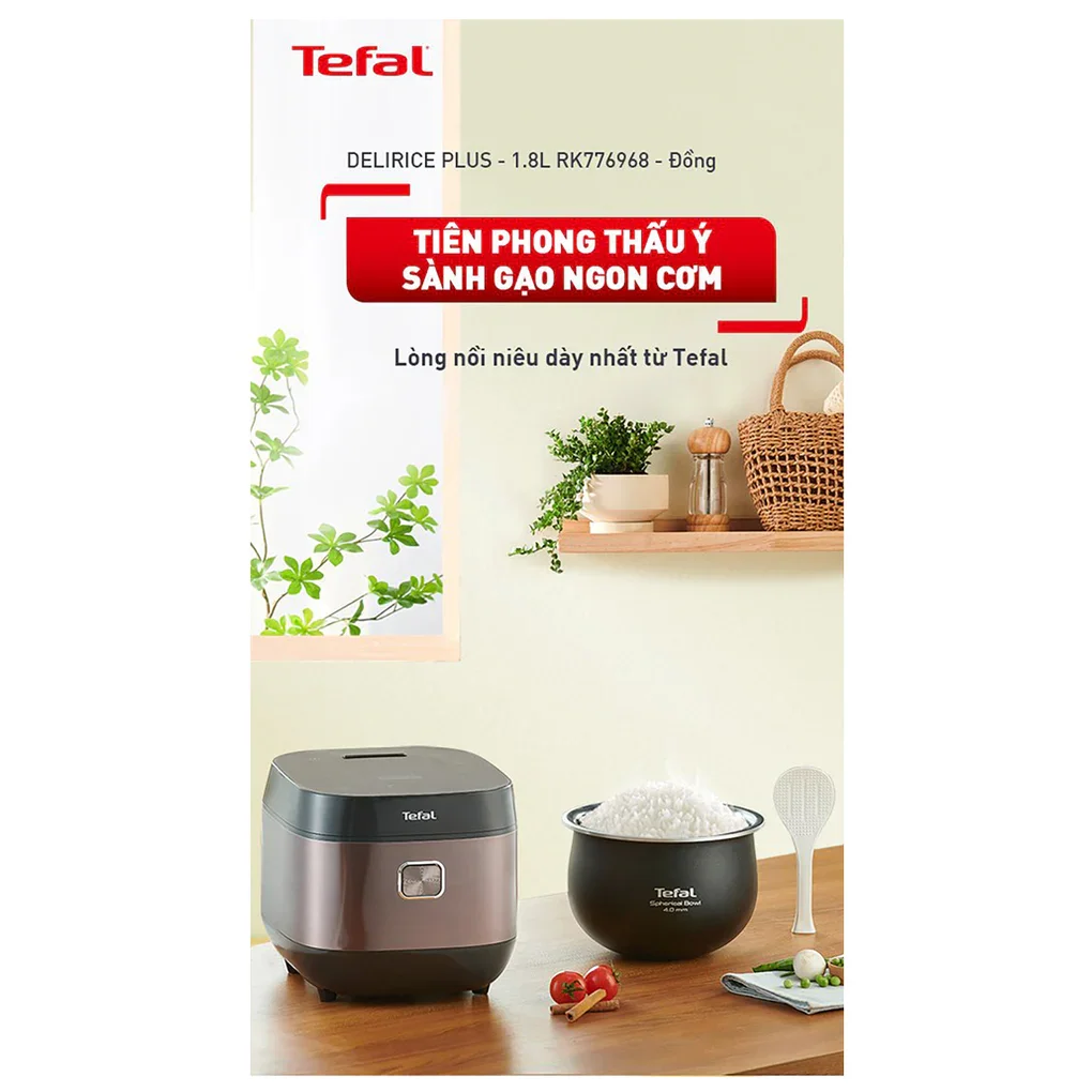 Nồi Cơm Điện Tử Tefal Delirice Plus RK776968 - 1.8 Lít 4