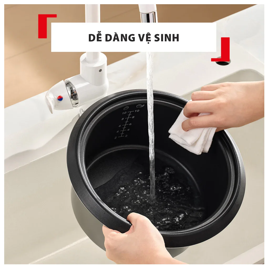 Nồi Cơm Điện Tử Tefal 1.8 Lít RK1088Y0 3
