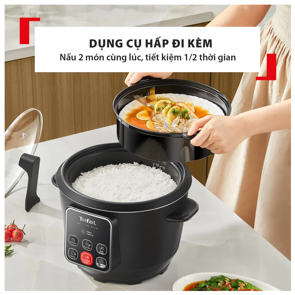 Nồi Cơm Điện Tử Tefal 1.8 Lít RK1088Y0 7