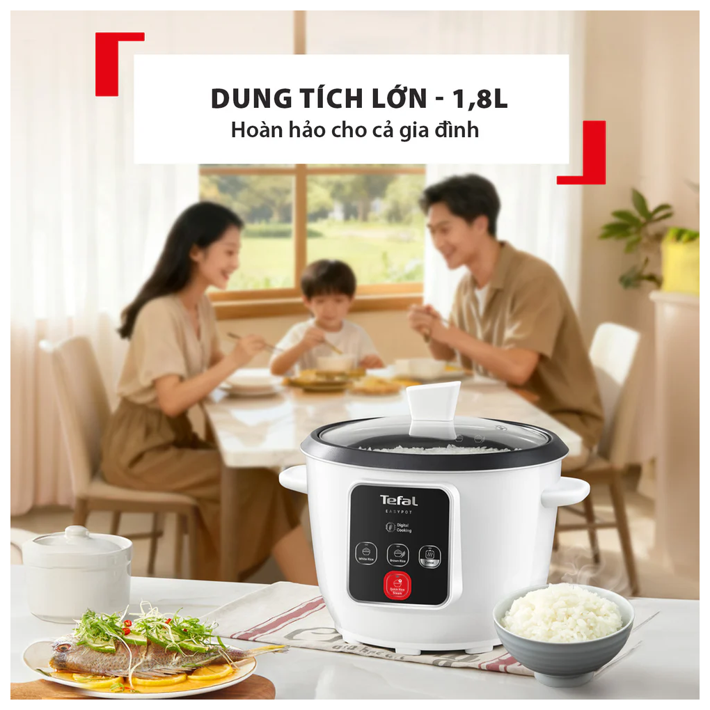 Nồi Cơm Nắp Rời Tefal RK1071Y0 1.8 Lít 1