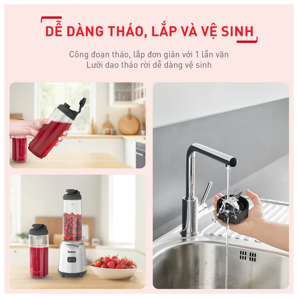 Máy Xay Sinh Tố Đa Năng Tefal BL15FD30 5