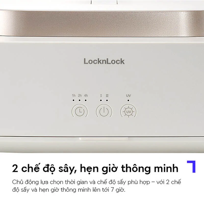 Máy Sấy Khử Khuẩn Quần Áo LocknLock END112IVY 600W 2