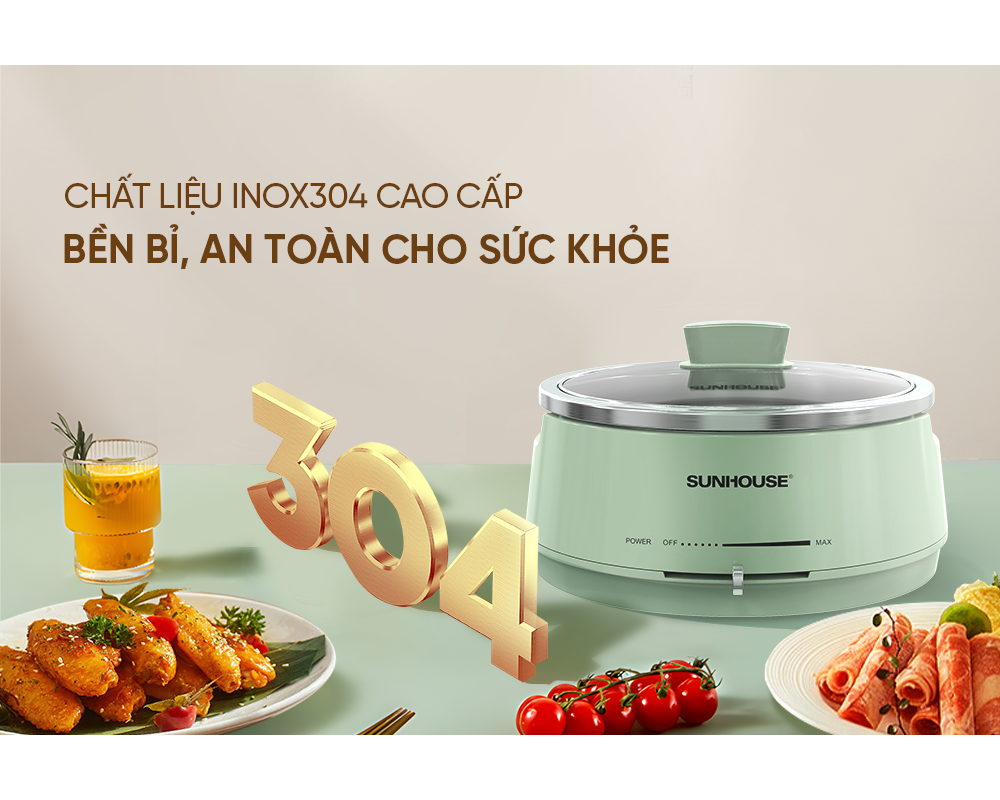 Nồi Lẩu Điện Sunhouse SHD4543 4 Lít 2