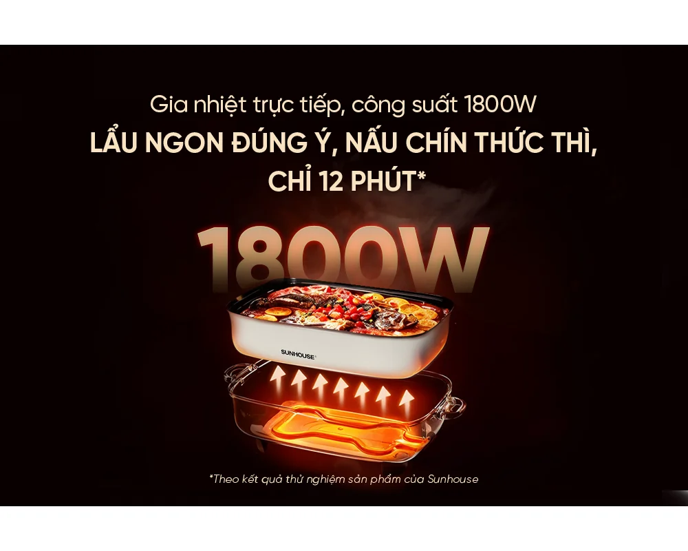 Nồi Lẩu Điện Sunhouse SHD4560 6 Lít 6
