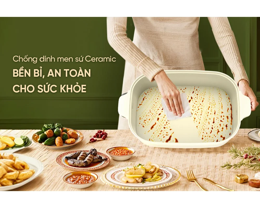 Nồi Lẩu Điện Sunhouse SHD4560 6 Lít 8