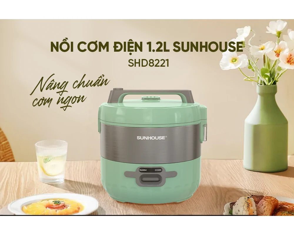 Nồi Cơm Điện Sunhouse SHD8221 1.2 Lít 5