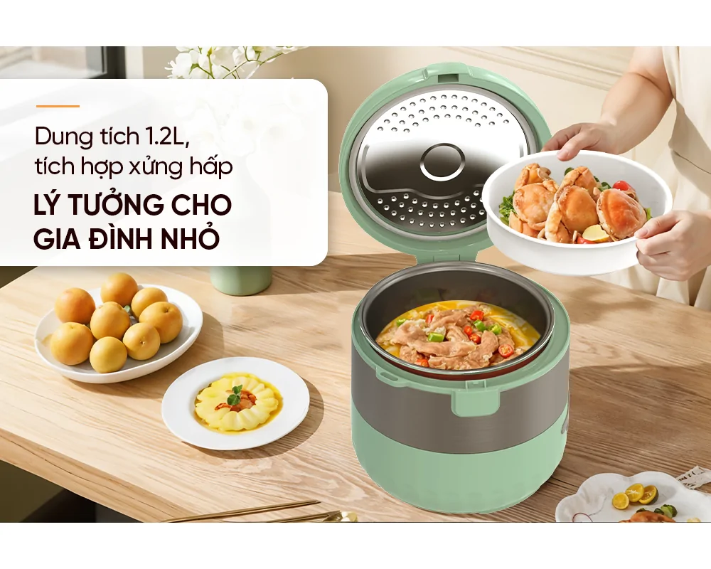 Nồi Cơm Điện Sunhouse SHD8221 1.2 Lít 7