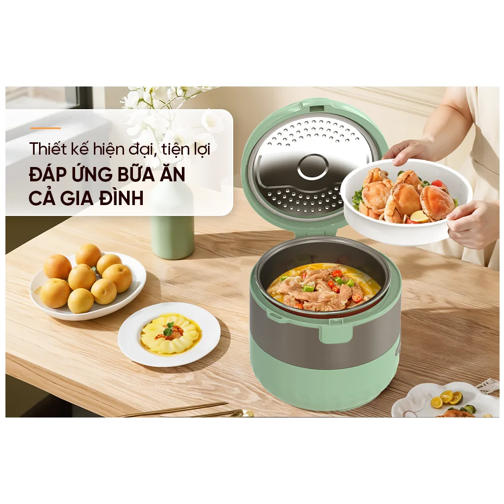 Nồi Cơm Điện Sunhouse SHD8604 1.8 Lít 6