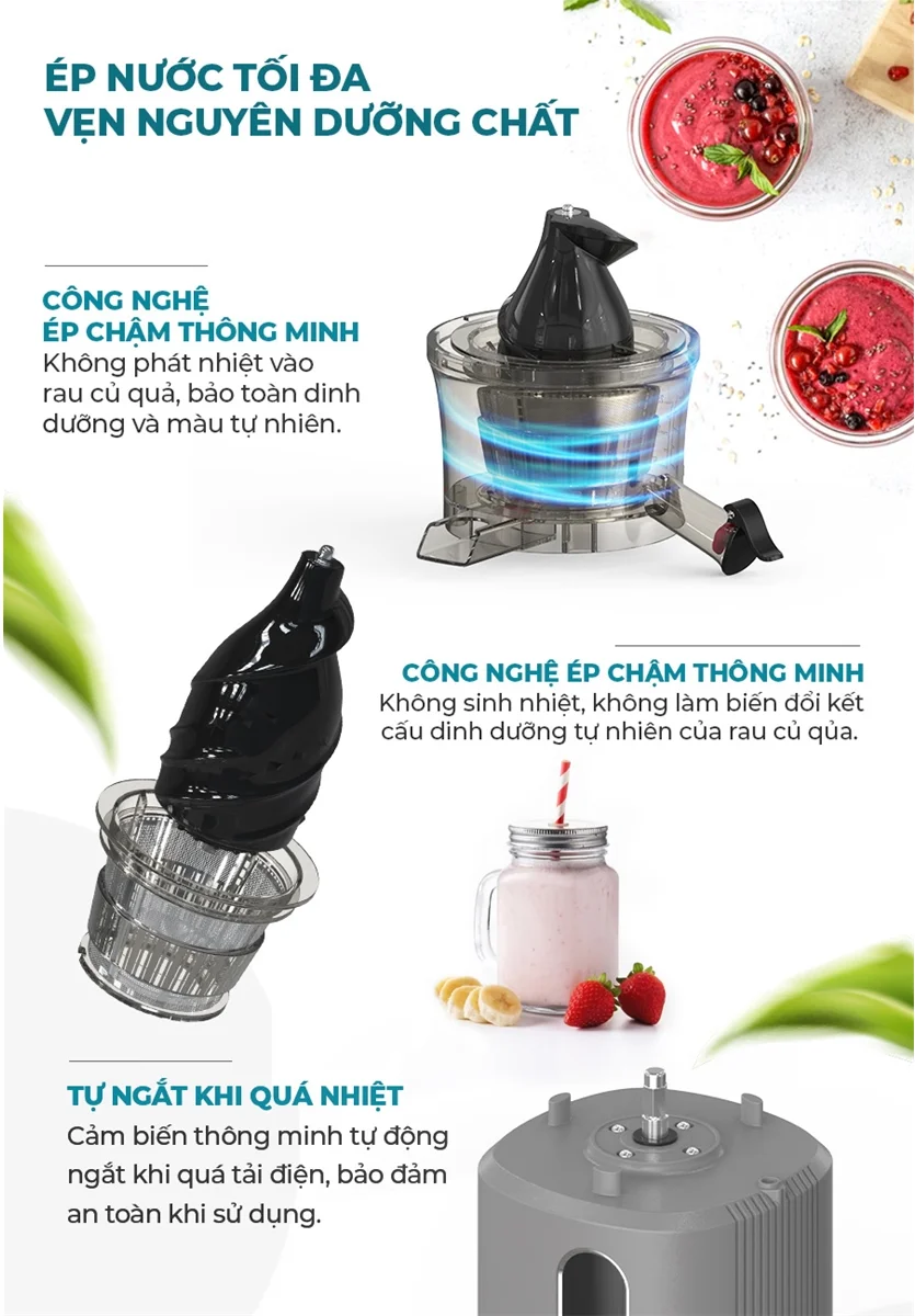 Máy Ép Chậm Sunhouse SHD5503 7