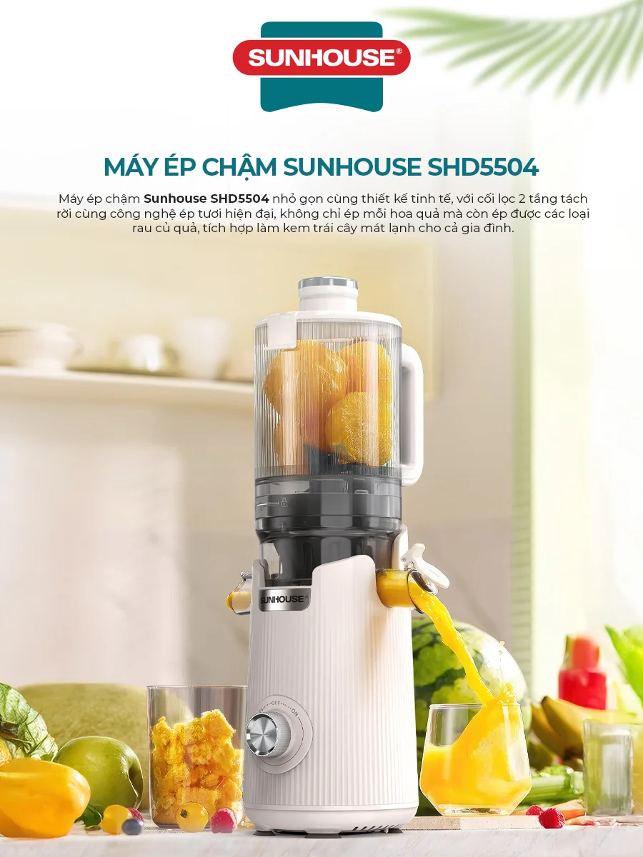 Máy Ép Chậm Sunhouse SHD5504 4