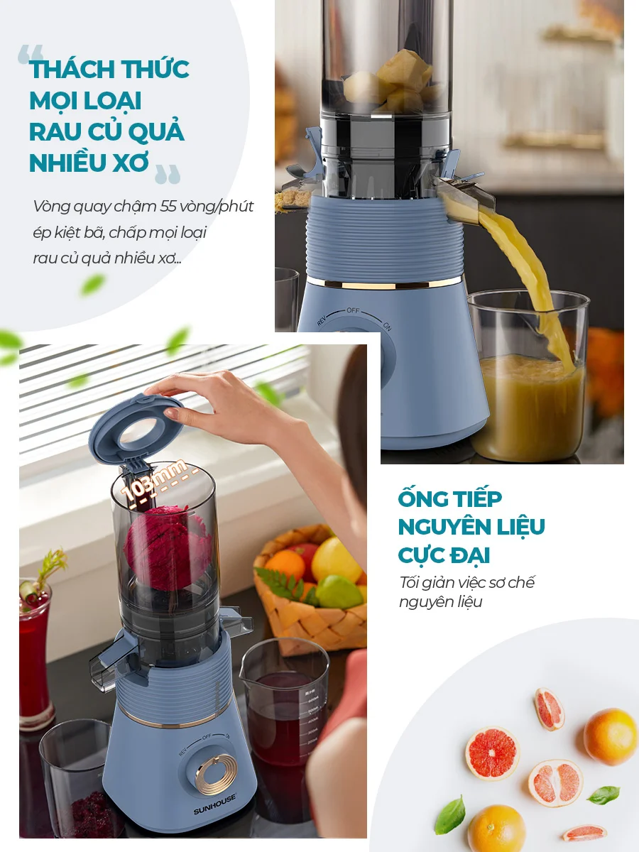 Máy Ép Chậm Sunhouse SHD5518 10