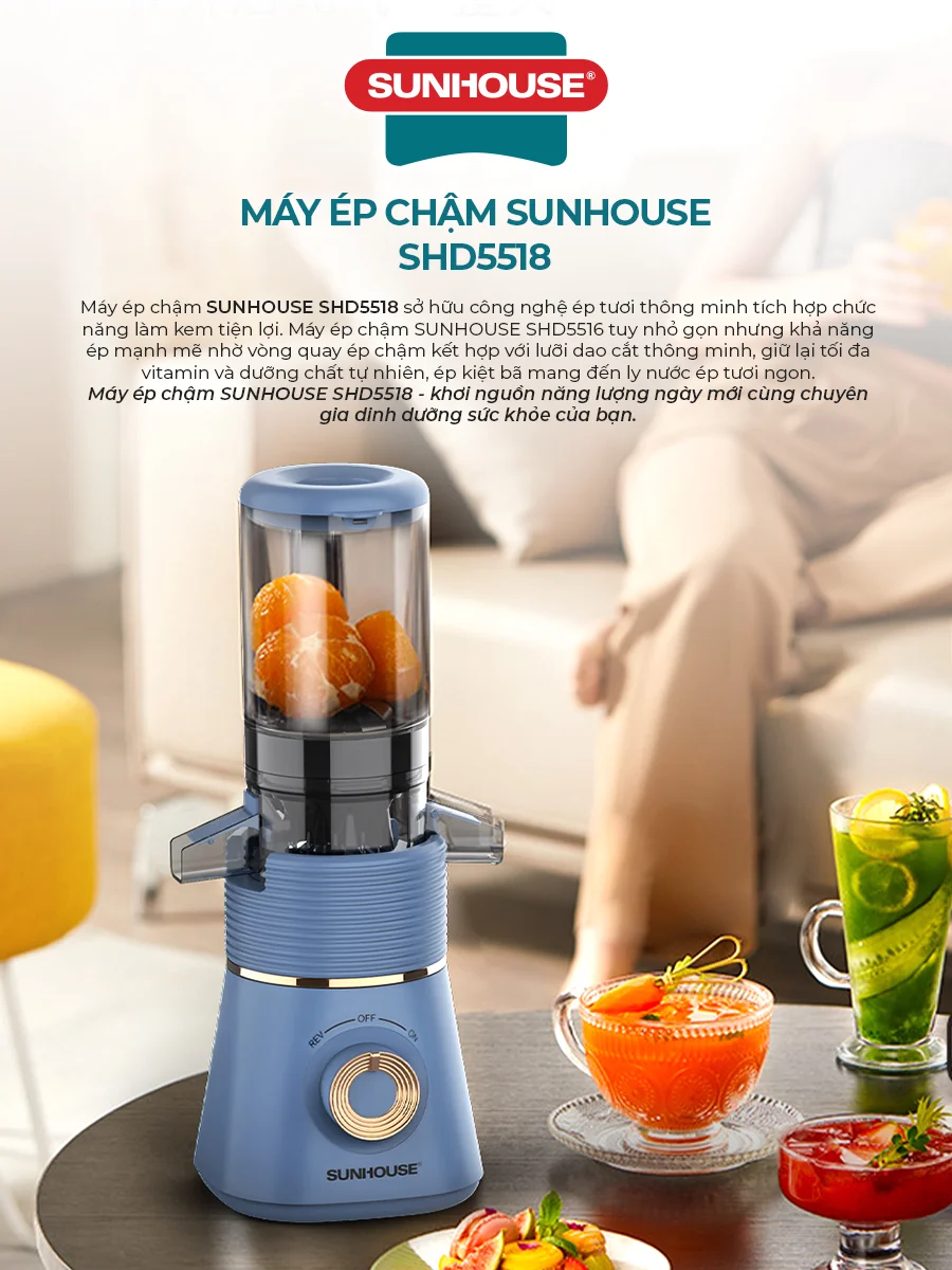 Máy Ép Chậm Sunhouse SHD5518 6