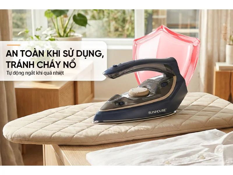 Bàn Ủi Hơi Nước Cầm Tay Sunhouse SHD2172 10